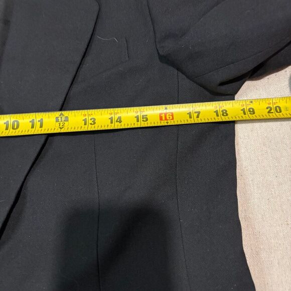 Talbots Blazer Women’s Size 8 Navy Blue Wool Gold Button Academia Vintage USA Se - Picture 4 of 5